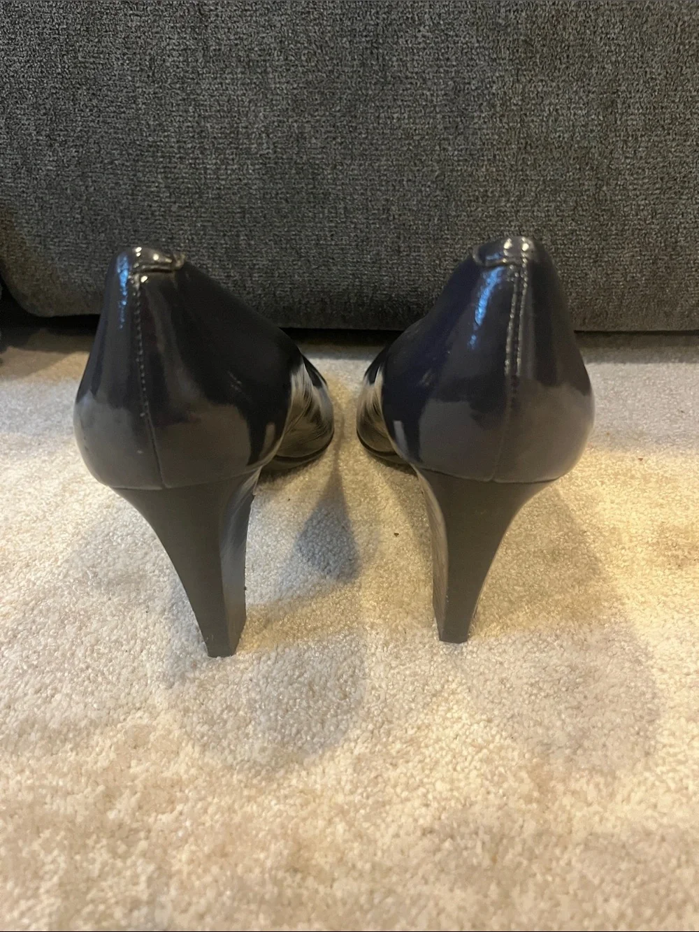 Coach navy  Patent Sheri A3945 heel s